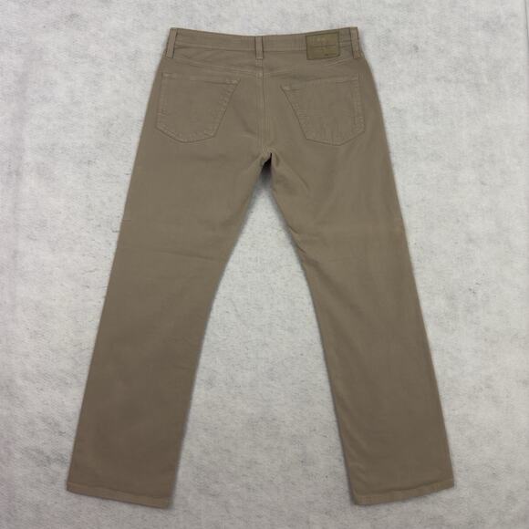 AG Adriano Goldschmied The Protegé Straight Leg Khaki Chinos 34×34 Stretch USA - Picture 5 of 14